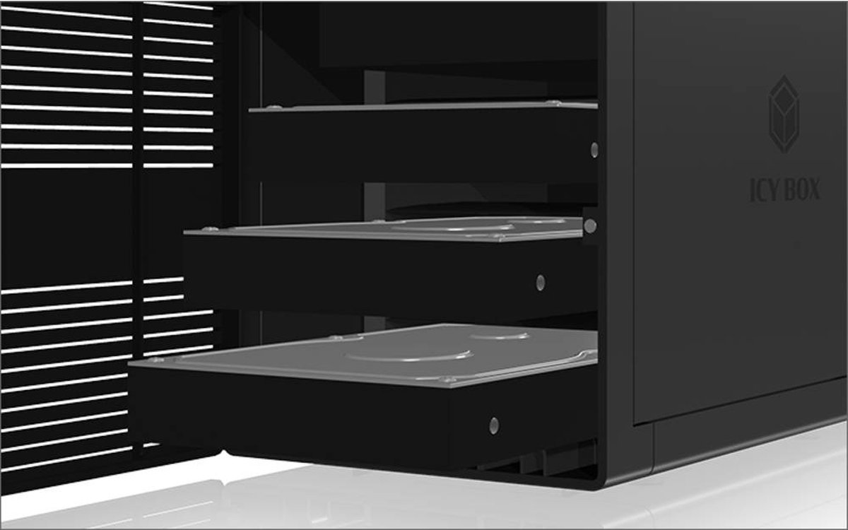 Icy box ib rd3640su3 externe behuizing 4 orig - ICY BOX IB-RD3640SU3 externe USB-A 5Gbps Schijfbehuizing (zwart)