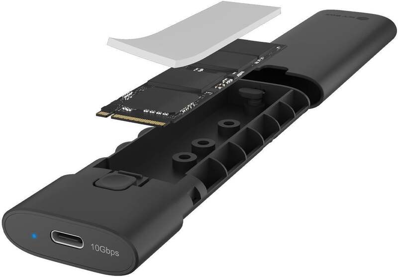 Icy box spade case 1806 m 2 nvme 2 orig - ICY BOX Spade Case 1806 M.2 NVMe externe USB-C 10Gbps Schijfbehuizing