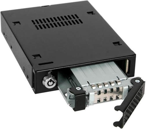 Icy dock 2 5 sata i ii iii 2 orig - Icy Dock 2,5' SATA I/II/III voor 3,5' Wisselframe (zwart)