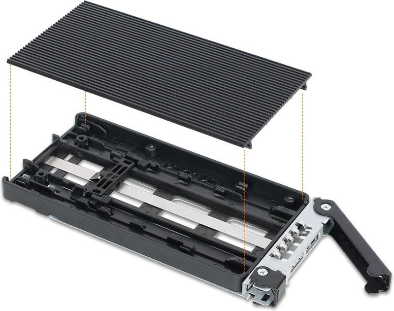 Icy dock tougharmor mb833m2k b wisselfr 7 orig - Icy Dock ToughArmor MB833M2K-B Wisselframe (zwart)