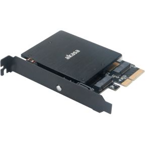 Akasa m 2 pci e sata led 4 orig - Akasa AK-PCCM2P-03 M.2-adapterkaart