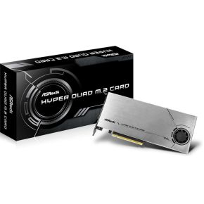 Asrock hyper quad m 2 5 orig - ASRock 90-MCA0G0-00UANZ M.2-adapterkaart