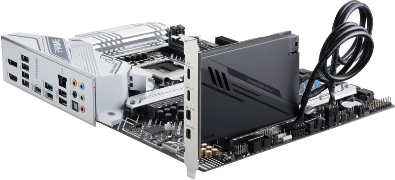 Asus thunderboltex 4 interfacekaart 5 orig - ASUS Thunderboltex 4 Interfacekaart/-Adapter Intern Mini USB-kaart