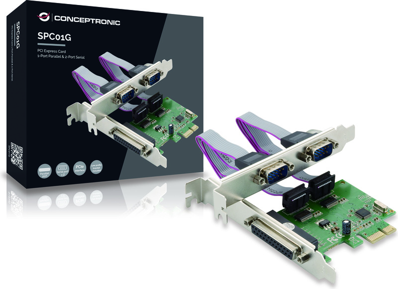 Conceptronic spc01g interfacekaart adapter 2 orig - Conceptronic SPC01G Seriële kaart