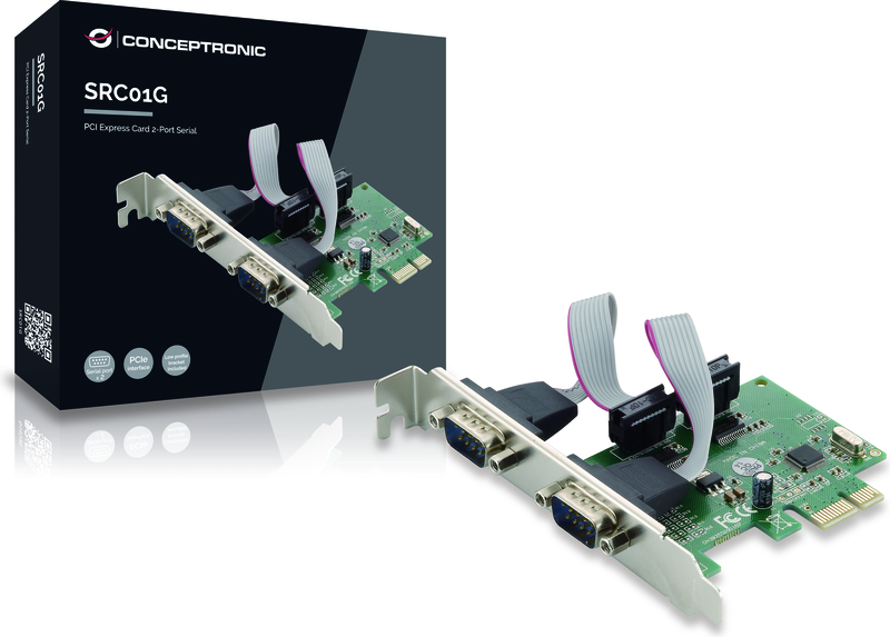 Conceptronic src01g interfacekaart adapter 2 orig - Conceptronic SRC01G Seriële kaart
