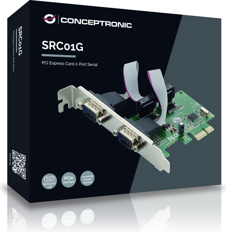Conceptronic src01g interfacekaart adapter 3 orig - Conceptronic SRC01G Seriële kaart