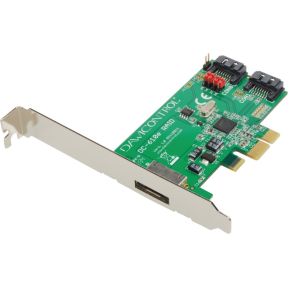 Dawicontrol dc 610e raid 2 0 5gbit 2 orig - Dawicontrol DC-610E RETAIL 2-poorts Opslagcontroller
