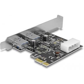 Delock 89243 pci express x1 kaart 2 2 orig - DeLock 89243 2-poorts USB-kaart