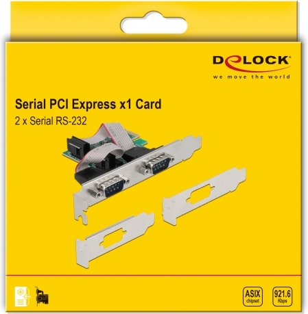 Delock 90046 interfacekaart adapter r 5 orig - DeLock 90046 Seriële kaart