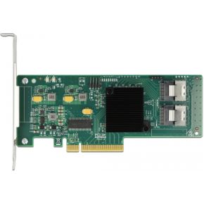 Delock 90061 interfacekaart adapter s 4 orig - Delock 8 Port SATA PCI Express X8 Card With 8-poorts Opslagcontroller