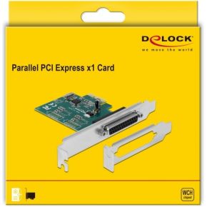 Delock pci express card to 1 x 4 orig - Delock PCI Express Card To 1 X Parallel Ieee1284 Parallelle kaart