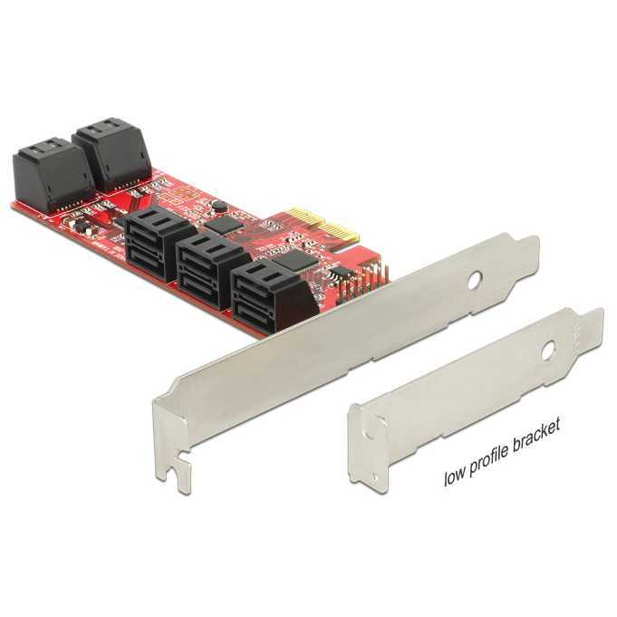 Delock pci express x2 card 10 x 11 orig - DeLock 89384 10-poorts Opslagcontroller