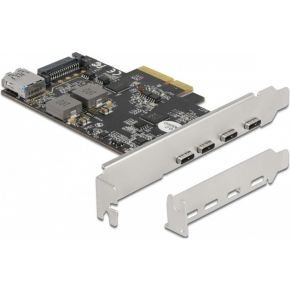 Delock pci express x4 naar 4 x
