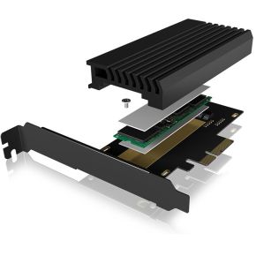 Icy box ib pci214m2 hsl m2 kaart met 3 orig - ICY BOX IB-PCI214M2-HSL M.2-adapterkaart