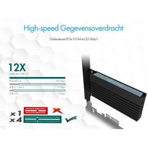 Icy box ib pci214m2 hsl m2 kaart met 6 orig - ICY BOX IB-PCI214M2-HSL M.2-adapterkaart