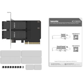 Icy box icy dock mb312m4p b interfacek 8 orig - Icy Dock ExpressSlot Core MB312M4P-B wisselframe M.2-adapterkaart