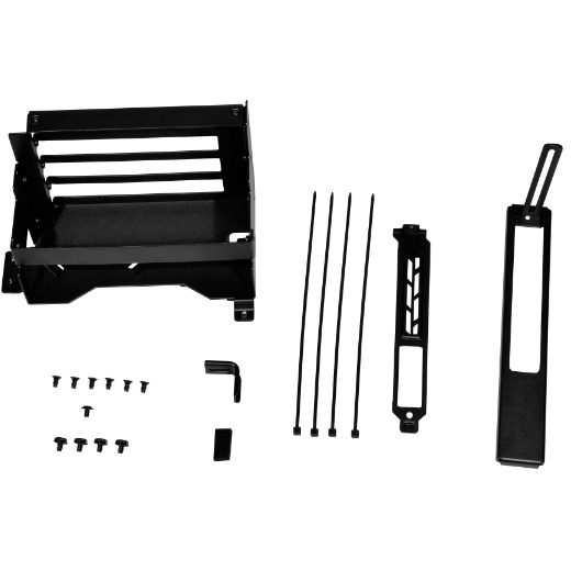 Lian li o11 dynamic evo xl upright gpu 11 orig - Lian Li O11 Dynamic EVO XL tot 358mm Verticale GPU-beugel (zwart)