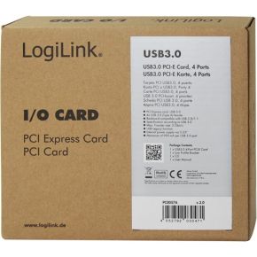 Logilink usb 3 0 controler 6 orig - LogiLink USB 3.0 Controler 4-poorts USB-kaart