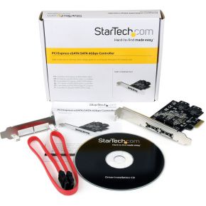 Startech com 2 poort pci express sata 5 orig - StarTech.com PEXESAT322I 2-poorts Opslagcontroller