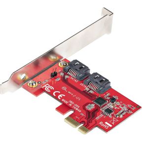 Startech com 2p6g sata card interfaceka 2 orig - StarTech.com 2P6G-PCIE-SATA-CARD 2-poorts Opslagcontroller