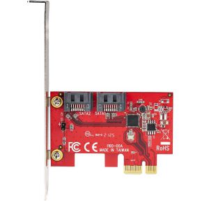 Startech com 2p6g sata card interfaceka 6 orig - StarTech.com 2P6G-PCIE-SATA-CARD 2-poorts Opslagcontroller