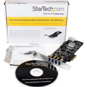 Startech com 4 poorts pci express usb 5 orig - StarTech.com PEXUSB3S42 3-poorts USB-kaart