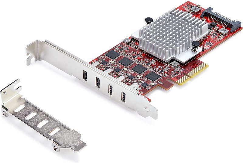 Startech com 4 port usb c kaart 7240173 - StarTech.com P10Q4C-USB-CARD USB-kaart
