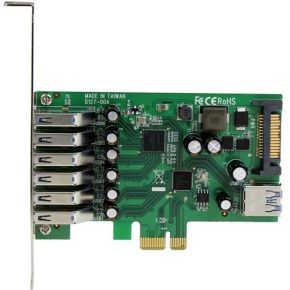 Startech com 7 poorts pci express usb 3 orig - StarTech.com PEXUSB3S7 7-poorts USB-kaart