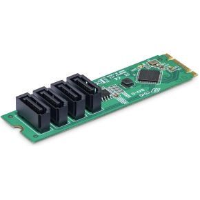 Startech com m 2 naar 4 port 2 orig - StarTech.com 4P-SATA-M2-ADAPTER M.2-adapterkaart