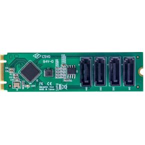 Startech com m 2 naar 4 port 3 orig - StarTech.com 4P-SATA-M2-ADAPTER M.2-adapterkaart