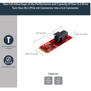 Startech com m2e4sff8643 u 2 interfacek 7 orig - StarTech.com M2E4SFF8643 M.2-adapterkaart