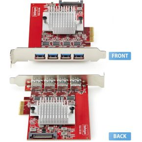 Startech com p10q4a usb card interfacek 3 orig - StarTech.com P10Q4A-USB-CARD 4-poorts USB-kaart