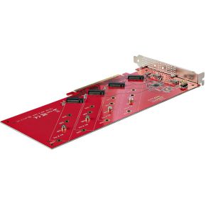 Startech com quad m2 card b interfaceka 2 orig - StarTech.com QUAD-M2-PCIE-CARD-B M.2-adapterkaart
