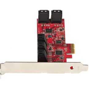 Startech com sata kaart 10 port sata 3 orig - StarTech.com 10P6G-PCIE-SATA-CARD 10-poorts Opslagcontroller