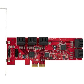 Startech com sata kaart 10 port sata 6 orig - StarTech.com 10P6G-PCIE-SATA-CARD 10-poorts Opslagcontroller