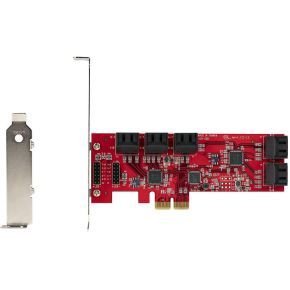 Startech com sata kaart 10 port sata 8 orig - StarTech.com 10P6G-PCIE-SATA-CARD 10-poorts Opslagcontroller