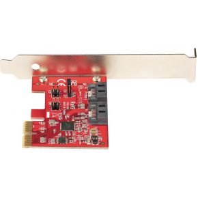 Startech com sata kaart 2 port sata 4 orig - StarTech.com 2P6GR-PCIE-SATA-CARD 2-poorts Opslagcontroller