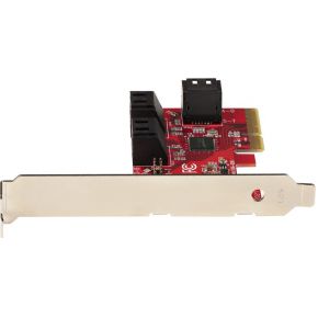 Startech com sata kaart 6 port sata 4 orig - StarTech.com 6P6G-PCIE-SATA-CARD 6-poorts Opslagcontroller