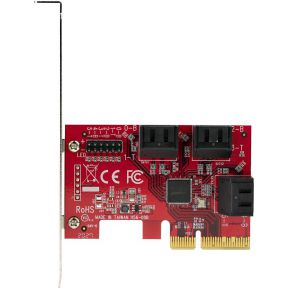 Startech com sata kaart 6 port sata 7 orig - StarTech.com 6P6G-PCIE-SATA-CARD 6-poorts Opslagcontroller