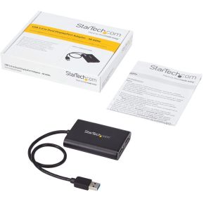 Startech com usb naar dual adapter 4k 5 orig - StarTech.com USB32DP24K60 1-poorts USB-kaart