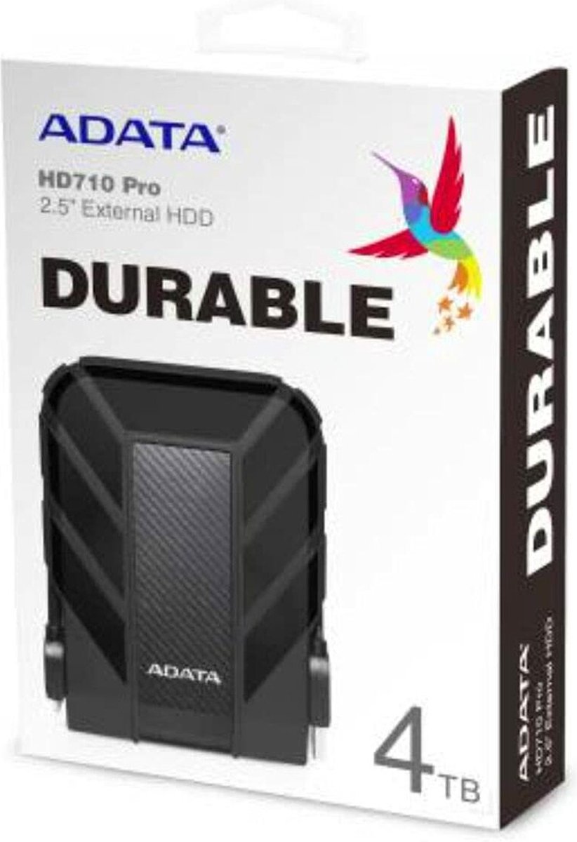 Adata Dashdrive Durable Hd710 Professional - Externe Harde Schijf - 4 Tb Zwart externe opslag - afbeelding 2