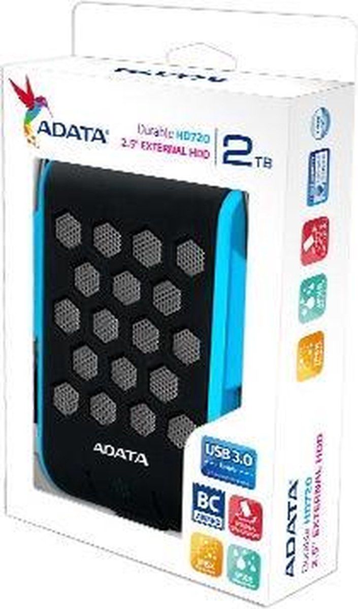 Adata Dashdrive Durable Hd720 Externe Harde Schijf 2 Tb Blauw externe opslag - afbeelding 3