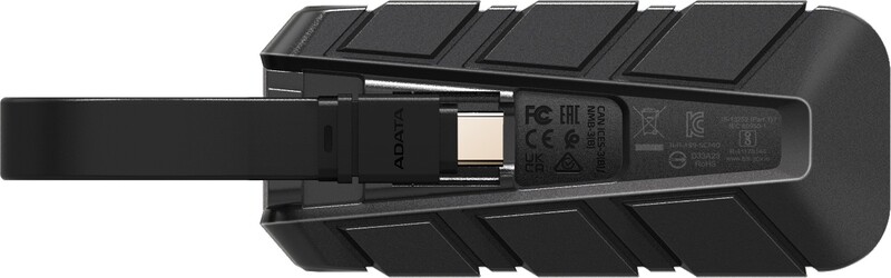 Adata externe ssd sc740 500gb plug g 2 orig - ADATA SC740 500GB USB 3.2 Gen 2 External SSD Zwart/Blauw
