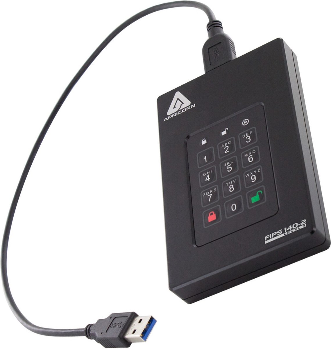 Apricorn Aegis Fortress Fips Level 3 - Externe Hdd - 5Tb externe opslag - afbeelding 3