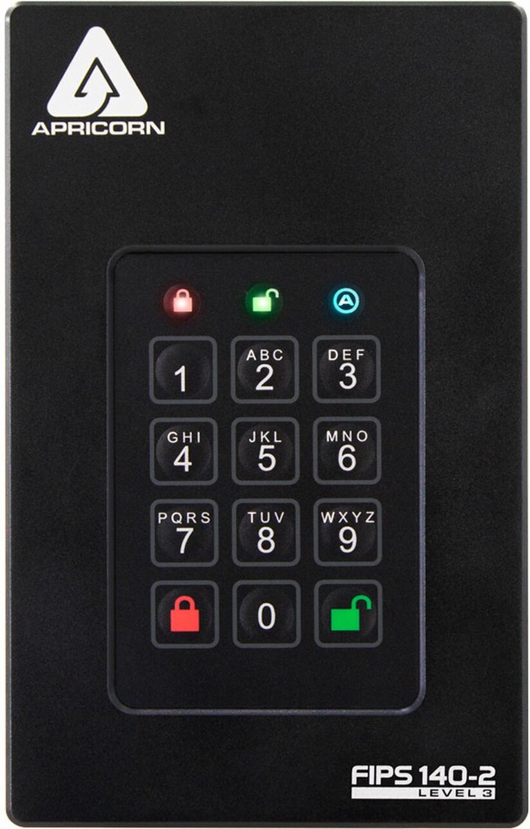 Apricorn Aegis Fortress Fips Level 3 - Externe Hdd - 500Gb externe opslag - afbeelding 9