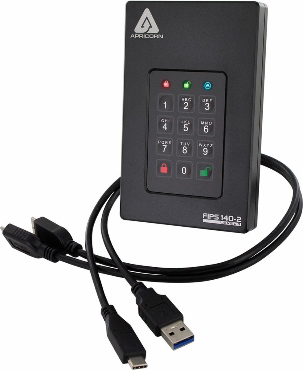 Apricorn Apricorn Aegis Fortress Fips Level 3 - Externe Hdd - 1Tb