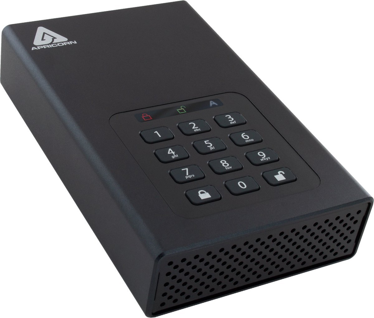 Apricorn Apricorn Aegis Padlock Dt 8Tb 8000Gb Zwart Externe Harde Schijf