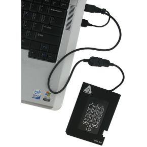 Aegis Padlock Fortress 1TB USB 3.0 FIPS 140-2 Encrypted Portable SSD - afbeelding 3