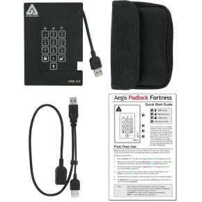 Aegis Padlock Fortress 1TB USB 3.0 FIPS 140-2 Encrypted Portable SSD - afbeelding 4