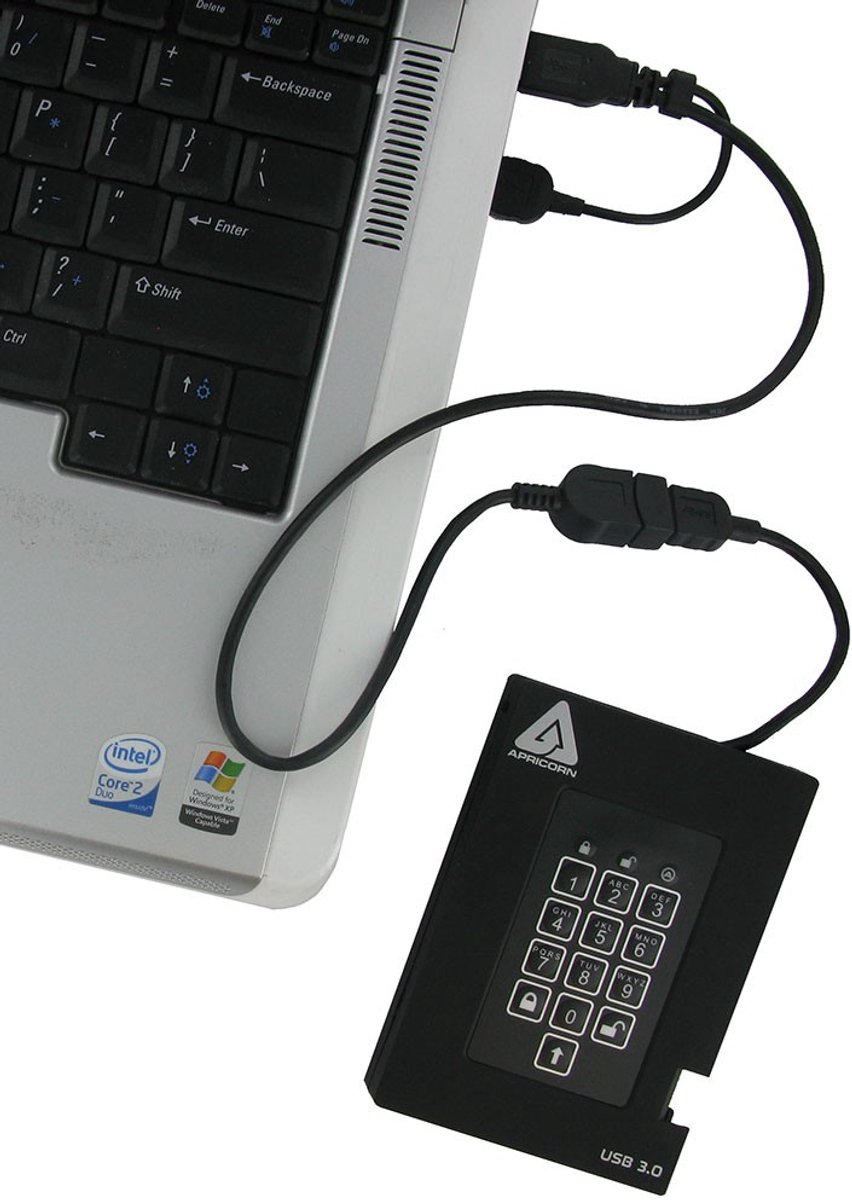 Apricorn Padlock Fortress - Fips Validated, 1Tb Usb 3.0 externe opslag - afbeelding 5